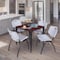 Regency Kahlo Square Table & Chair Sets, 30 W, 30 L, 29 H, Wood, Metal, Plastic Top, Mahogany TPL3030MHBK47GY - alternate 6